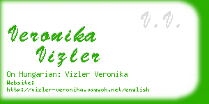 veronika vizler business card